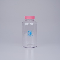 Bouteille en plastique PET transparente de 950 ml pour les compléments alimentaires, les comprimés, les capsules et l'emballage alimentaire avec un bouchon inviolable de 53 mm