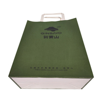 Poignée en papier kraft biodégradable paling Sacs d'artisanat alimentaire Sac d'emballage en papier kraft pour restaurant