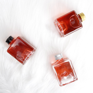 Bouteilles en verre empilables pour Cocktail, sachets d'huile carrés français de 150ml, haut de gamme, vente en gros, 10 pièces - Product Image 3