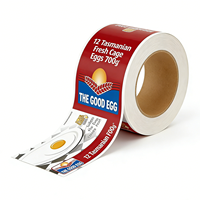 Conception de logo de marque personnalisée, impression de boîtes à œufs de 30 œufs avec étiquettes autocollantes pour boîte à œufs de poulet, étiquettes personnalisées sur les boîtes à œufs