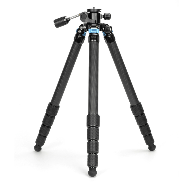 Professional 360 Degree Fluid Head Tripod Stabilizer Foldable Carbon Fiber Camera Tripod Holder Stand Professional Grade