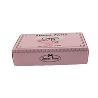 Boîte à pâtisserie en papier recyclable rose, boîtes en carton pliables pour croissants, gâteaux et desserts à emporter