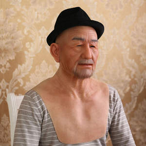 Masque de personnage en silicone confortable, accessoires de <span class=keywords><strong>film</strong></span>, visage d'homme âgé, visage humain, masque d'horreur d'Halloween, masque de fête en silicone réaliste - Product Image 2