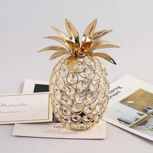 New Creative Crystal Apple Snow Pear Pineapple Shape Home Decoration <b>Ornaments</b> Nordic Luxury <b>Wedding</b> Fruit Crafts Tabletop - Product Image 3