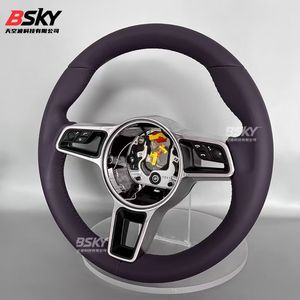 Volante de Cuero Nappa Antideslizante de Alta Calidad a <span class=keywords><strong>Precio</strong></span> de Mayoreo para <span class=keywords><strong>Porsche</strong></span> Panamera Cayenne <span class=keywords><strong>Cayman</strong></span> Boxster 718 911 - Product Image 6