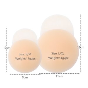 Cache-tétons en silicone hypoallergéniques réutilisables à maintien puissant, imperméables, pour robes dos nu et soirées - Product Image 4