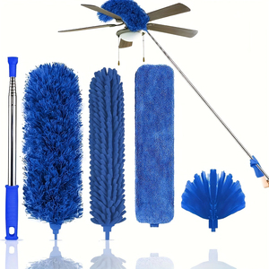 Vente chaude Multi Tête Long Poignée Plafond Accessoires Brosse Ventilateur Maison Microfibre Voiture Nettoyage Dusters - Product Image 3
