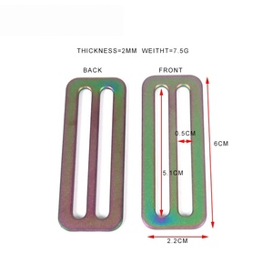 Conjunto de Placa Trasera de Titanio para Buceo con Anodizado Arcoíris, Juego Completo que Incluye Deslizadores de Placa Trasera, Anillos en D y Hebillas, Accesorios al por Mayor - Product Image 4