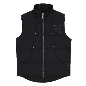 Gilet en duvet d'oie et peau lainée style <span class=keywords><strong>Canada</strong></span>, <span class=keywords><strong>sans</strong></span> manches, pour homme, femme et couple, vêtement d'extérieur printemps, fermeture éclair, style urbain - Product Image 1
