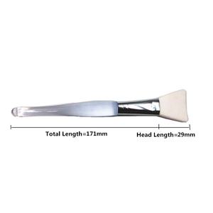 แปรงปัดมาส์กหน้าซิลิโคนด้ามจับยาวโปร่งใสทำจากคริสตัลอุปกรณ์แต่งหน้าเครื่องสำอาง - Product Image 2