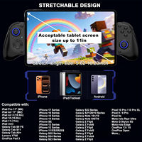 Control de Juego Inalámbrico Extensible JSGAMING RGB Light D11 para SWITCH/Android/IOS/PS4/XBOX Turbo/Giroscopio de 6 Ejes/Vibración