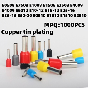 Connecteurs à sertir pour bornes de tube E1508 E2508 E4009 E6012 E10-12, bornes à broches E16-12 E25-16 E35-16 E50-20 E0510 E1012 E1510 E2510 - Product Image 3