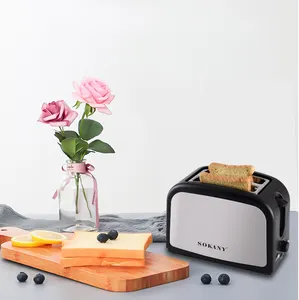 面包烤面包机2022独特设计2片不锈钢电动商用家用面包烤面包机