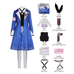 Disfraz de Cosplay de Megurine Luka, Ídolo Virtual, Uniforme Azul de la Academia Mágica o Peluca Rosa GAHC-015 - Product Image 6