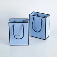 Mini emballage de cosmétiques rose kraft original à bas prix pour shopping, sacs en papier avec fenêtre transparente et votre propre logo.
