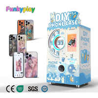 Funkyplay Impresora UV 3D Todo en Uno, Kiosco para Impresión de Carcasas de Teléfono Personalizadas, Máquina Expendedora para Creación de Fotos DIY, Máquina de Impresión de Carcasas de Teléfono