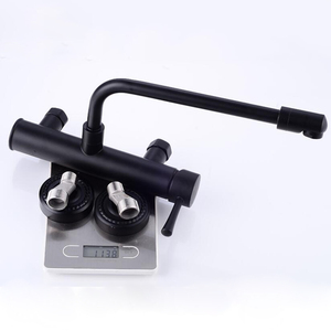 Robinet de cuisine moderne à long tuyau avec bec pivotant à 360 degrés et finition de surface résistante aux taches - Product Image 5