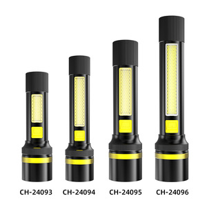 ไฟฉายแบบชาร์จไฟได้ LED อลูมิเนียมอัลลอยด์ ไฟส่องสว่างกลางแจ้งพร้อมฟังก์ชั่นหรี่แสง แสงสีขาวสำหรับการตั้งแคมป์และความปลอดภัย - Product Image 1