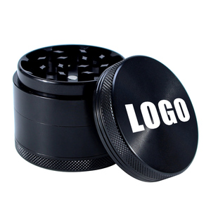 Penggiling ramuan penghancur tembakau, 40mm 50mm 55mm 63mm grosir cetak Logo kustom 3 inci penggiling ramuan Manual Aloi seng magnetik