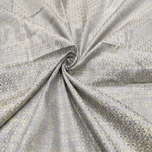 Tela de Seda Cruda de Poliéster Tejida Gris de Lujo, Textil de Textura Premium, Ligera, para Confección de Prendas de Moda, Vestidos, Acolchados, Costura y Manualidades - Product Image 5