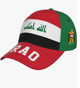 Gorra de béisbol con bandera de Irak, gorra con visera única a la moda para hombre, gorra a juego de primavera - Product Image 1