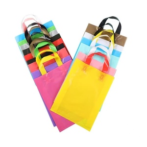 Hot Selling Promotional Custom Printed Logo Spout Pouch Durable PE Plastic Bags for Shoes Clothing Gifts Groceries Garment Bag
