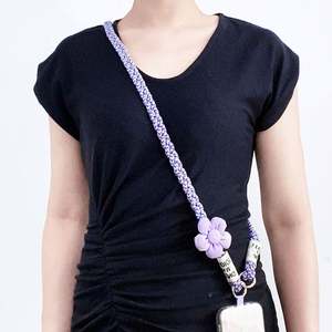 Lanière de téléphone en corde à sangle de style designer DeFlower longue chaîne diagonale durable chaîne de bandoulière de téléphone portable chaîne de sac pour écouteurs - Product Image 2