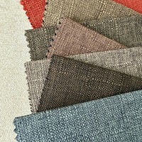 Tissu de canapé en lin teint, modèle 2026 le plus vendu, technique de tissage, antistatique, durable, pour housse de coussin et chaise