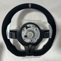 Volante Deportivo de Fibra de Carbono y Gamuza en Forma de D con Base Plana para BMW F30 F20 F32 M2 F87 M4 F82 F15 X5 2014 328i F80 M4 E90