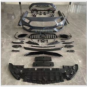 W177 Classe A 2019-2021 Mises à niveau Hatchback <span class=keywords><strong>A35</strong></span> A45 Amg Bodykit Diffuseur arrière Pare-chocs Calandre Jupes latérales pour <span class=keywords><strong>Mercedes</strong></span>-Benz - Product Image 6