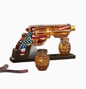 Decantador de whisky con forma de pistola de 380 ml con 2 vasos en forma de granada, dispensador de <span class=keywords><strong>licor</strong></span> novedoso para bar, hogar, fiestas, regalo - Product Image 1