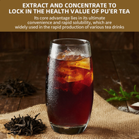 EU&NOP Organic Pu'er Tea Powder Food Grade Manufacturer 100% Pure Pu-erh Tea Powder Instant Pu'er Tea Powder