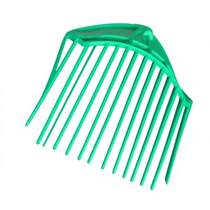 Râteau à gazon Yapu vert simple et économique en plastique pour jardin, avec 14 dents et 22 picots, couleur personnalisable, disponible en ODM - Product Image 4
