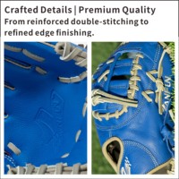 Fabricants de gants de baseball professionnels bleus japonais A2000 en cuir Kip personnalisé 12 pouces pour le poste de outfield