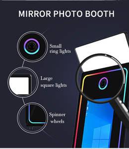 Nouvelle marque Photomaton à écran tactile de 70 pouces avec <span class=keywords><strong>cadre</strong></span> LED, contrôle par application logicielle gratuite, appareil photo et imprimante - Product Image 2