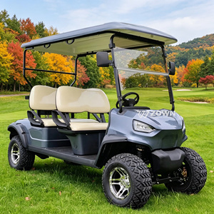 Voitures de golf électriques 4 places à vendre, voiture de golf moderne, batterie au lithium 48V, certifiée CE, pour les terrains de golf et usage personnel - Product Image 1