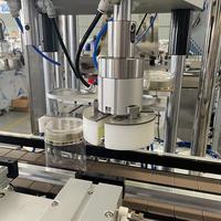 Machine de capsulage de bouteille de fermeture de récipient alimentaire en verre