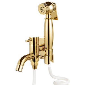 Meilleures ventes : Ensemble de pulvérisateur de bidet portatif en acier inoxydable, écologique, avec raccord de robinet d'angle et support mural pour salle de bain, et tuyau - Product Image 5