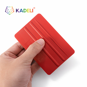 KADELI Ensemble de trois outils d'emballage en <span class=keywords><strong>feutre</strong></span> doux pour film de voiture, avec logo personnalisé, raclette de 4 pouces avec <span class=keywords><strong>feutre</strong></span> en tissu pour l'emballage de vinyle - Product Image 3