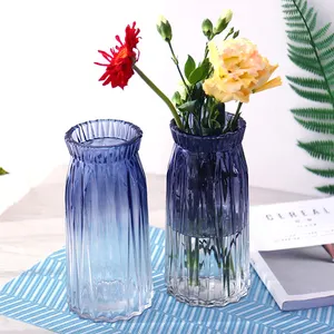 Europäische kreative Glasvase Wohnzimmer Esstisch kleinen Mund nach Hause Blumen flasche Handwerk