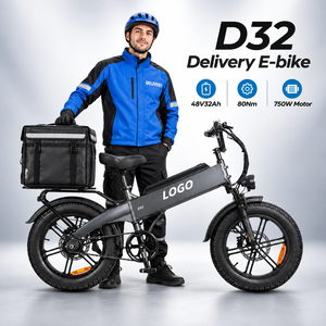 จักรยานไฟฟ้า D32 750W มอเตอร์เกียร์ความเร็วสูง 48V32Ah ระยะทาง 128 กม. โรงงานผลิต OEM สำหรับการจัดส่ง - Product Image 1