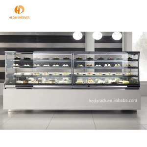 La migliore vendita in posizione verticale torta di vetro vetrina frigorifero <span class=keywords><strong>pasticceria</strong></span> display del contatore per il supermercato