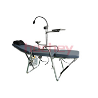 Portable dentaire simple et léger oral de chaise dentaire pliable de clinique d'hôpital pour la chaise de recliner de traitement dentaire