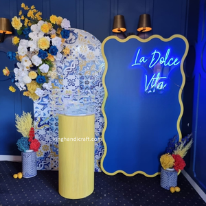 Nouveauté Élégant Support de Présentation en Bois Moderne |   Socle de fête en gros pour gâteaux, décorations florales et ballons - Product Image 3