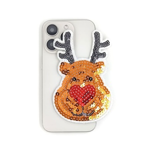 Parche de árbol de Año Nuevo hierro en estilo de lentejuelas brillantes para manualidades de lienzo - Product Image 3