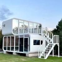 Maison capsule modulaire préfabriquée Apple Cabin, maison miniature de luxe, pod de glamping, 20 pieds, 40 pieds, villa de villégiature portable en plein air