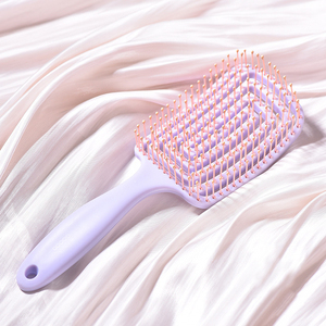 SongMay Peigne à cheveux droit avec logo personnalisé Brosse à cheveux démêlante en ABS avec fonction de massage du cuir chevelu pour extension de cheveux d'aération - Product Image 1