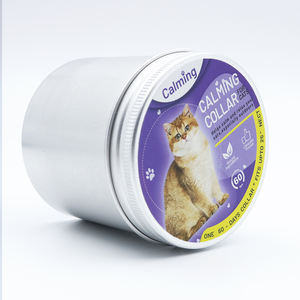 Collar calmante para gatos Comportamiento infundido con feromonas Soporte Lavanda de larga duración Efecto de 60 días Paquete de 4 ajustables e impermeables - Product Image 1