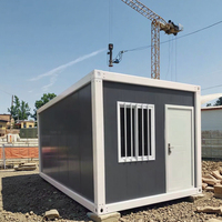 Maison mobile préfabriquée en acier moderne à double dôme de 40 pieds, logement en conteneur à structure plate, maisons mobiles fabriquées