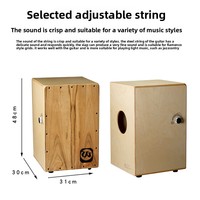 Cajon en bois à tension réglable, double tonalité, avec subwoofer et tabouret pour percussion manuelle